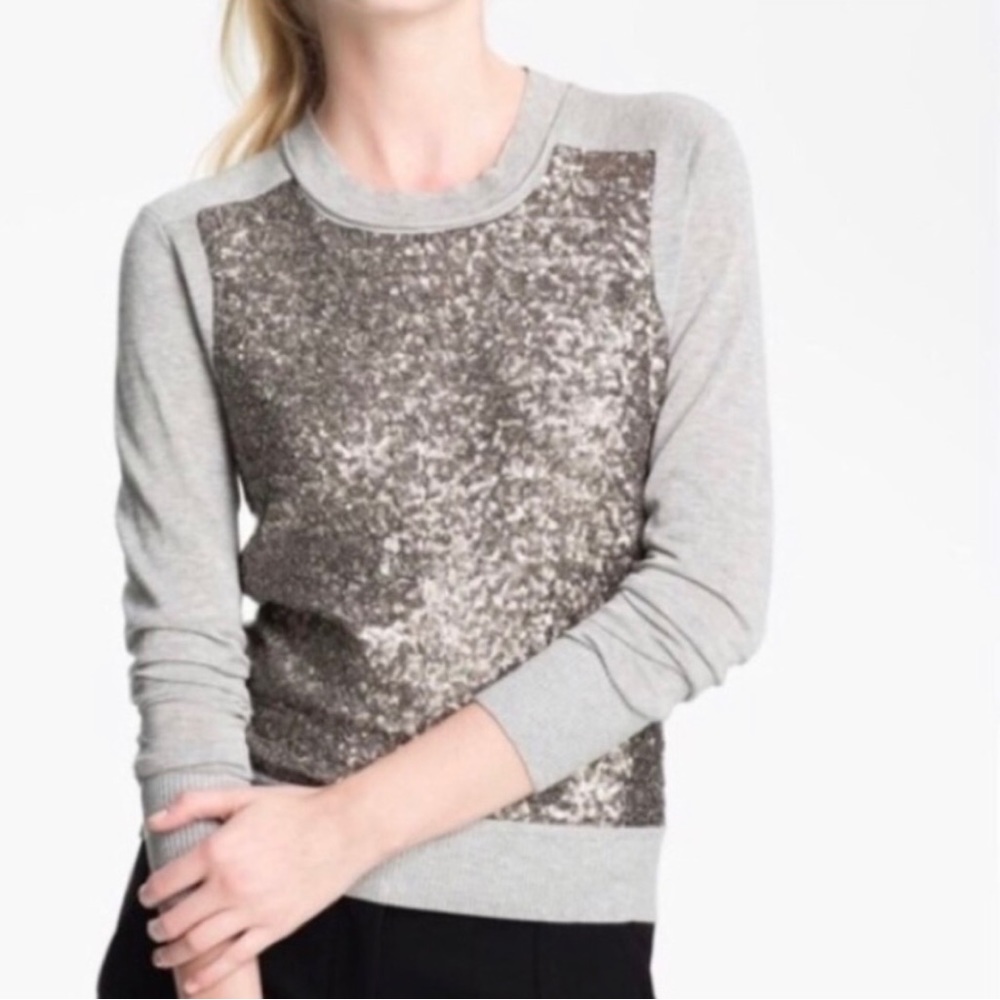 Diane Von Furstenberg Sequin Sweater size P